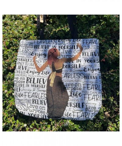 Woven Tote Bag Believe $14.30 Totes