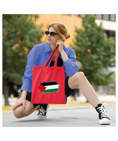 Palestine Palestinian national flag vintage proud pride home country Navy Black Multicolor Canvas Tote Bag $19.71 Totes