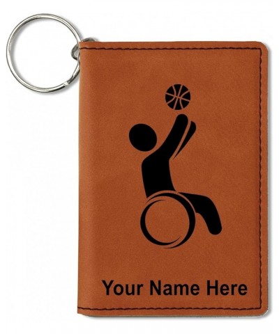 ID Holder Wallet, Wheelchair Basketball, Personalized Engraving Included (Rustic) Dark Brown $16.79 Wallets