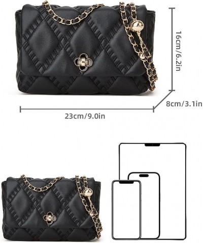 Small crossbody bag and wallet with wide shoulder strap 2 pieces Black-bb $9.85 Crossbody Bags