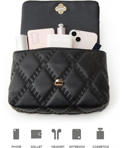 Small crossbody bag and wallet with wide shoulder strap 2 pieces Black-bb $9.85 Crossbody Bags