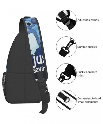 Cartoon Sling Bag Chest Crossbody Bag Men Women Casual Sling Backpacks For Travel Hiking Sport Ae49 $13.74 Backpacks