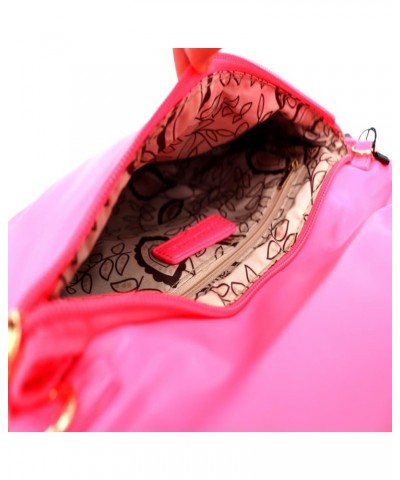 Snake Print Leather Envelope Clutch Purse with Crossbody Chain Strap 0large-neon-pink $17.08 Clutches