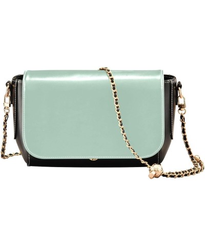 Sage Side Crossbody Purse, PU Leather, Crossbody Flap Shoulder Bag, Travel Crossbody Women Horizon Blue $22.39 Crossbody Bags