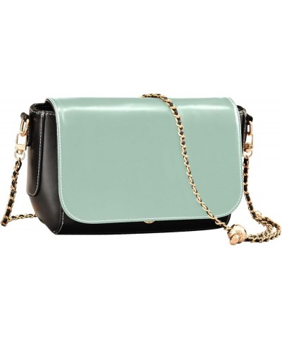 Sage Side Crossbody Purse, PU Leather, Crossbody Flap Shoulder Bag, Travel Crossbody Women Horizon Blue $22.39 Crossbody Bags