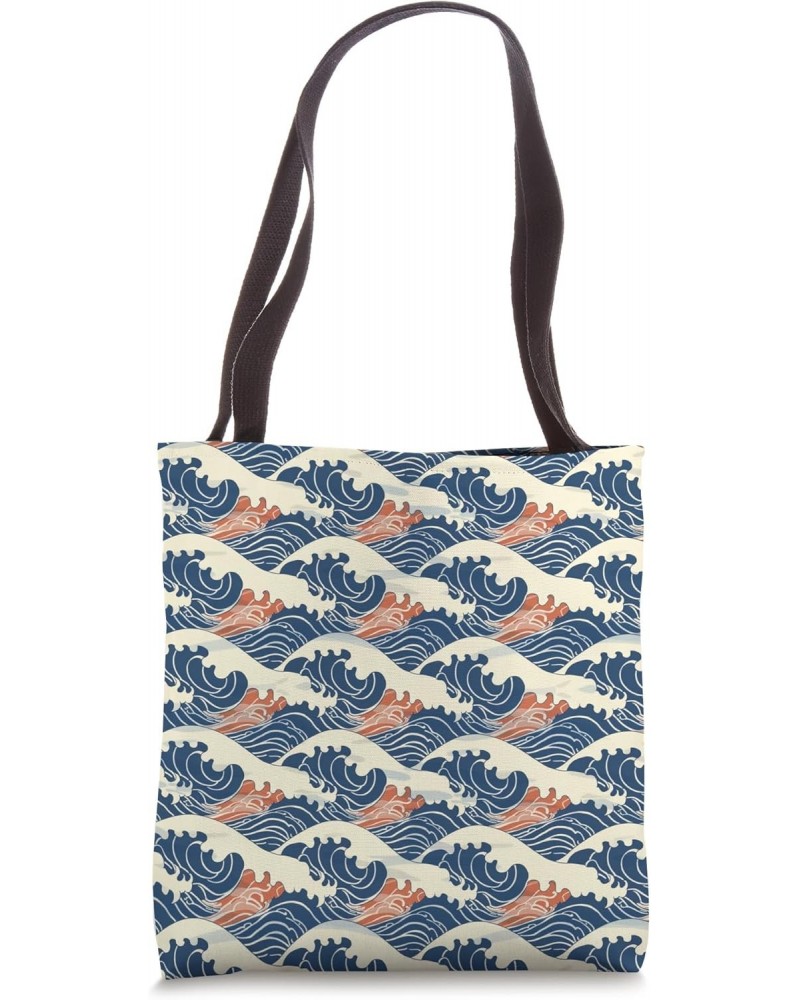 Kanagawa Wave Pattern Tote Bag $9.90 Totes