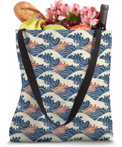 Kanagawa Wave Pattern Tote Bag $9.90 Totes