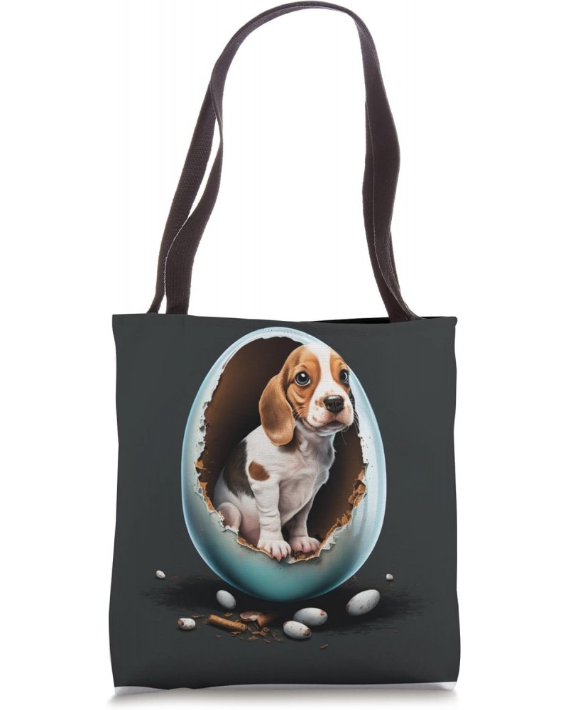 Funny dog in the egg Design dog owner Humor Sarcastic puppie Tote Bag $11.72 Totes