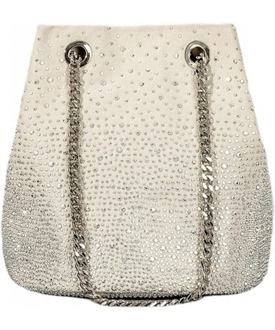 Rhinestone Handbag Pursem，Rhinestone Money Handbag for Women, Crossbody Handbag for Wedding Party Date White $29.69 Evening Bags