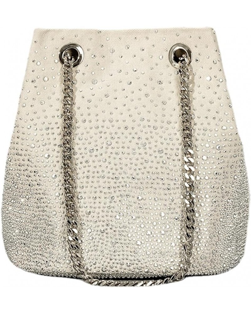 Rhinestone Handbag Pursem，Rhinestone Money Handbag for Women, Crossbody Handbag for Wedding Party Date White $29.69 Evening Bags