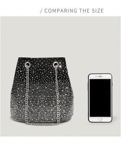 Rhinestone Handbag Pursem，Rhinestone Money Handbag for Women, Crossbody Handbag for Wedding Party Date White $29.69 Evening Bags