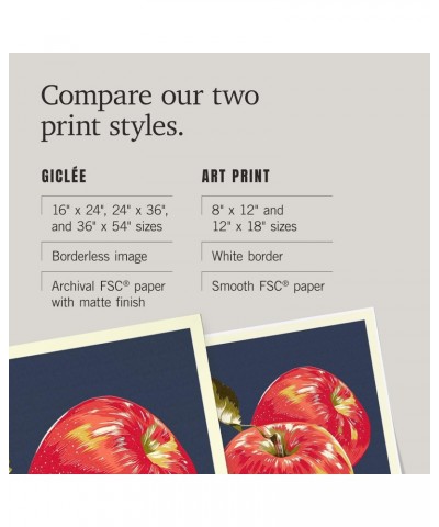 24x36 Inch Giclee Print, Apple, Letterpress $20.50 Totes