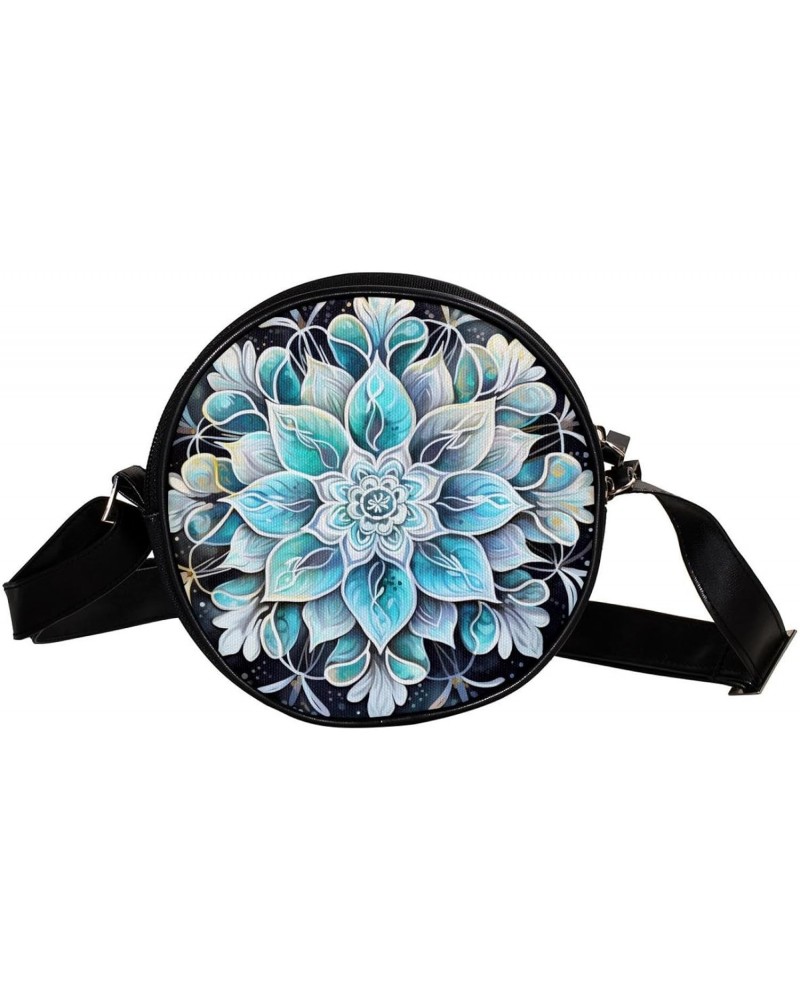 Crossbody Bags for Women,Crossbody Bag Men,Small Sling Bag,Floral Mermaid Mandala,Crossbody Purse $10.84 Crossbody Bags