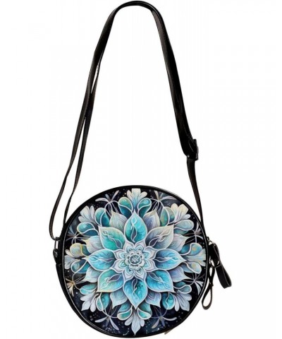 Crossbody Bags for Women,Crossbody Bag Men,Small Sling Bag,Floral Mermaid Mandala,Crossbody Purse $10.84 Crossbody Bags