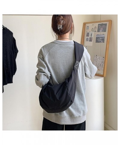 Ladies Large Capacity Shoulder Bag Trendy High-End Solid Color Shoulder Bag for Ladies Birthday Black $19.79 Shoulder Bags