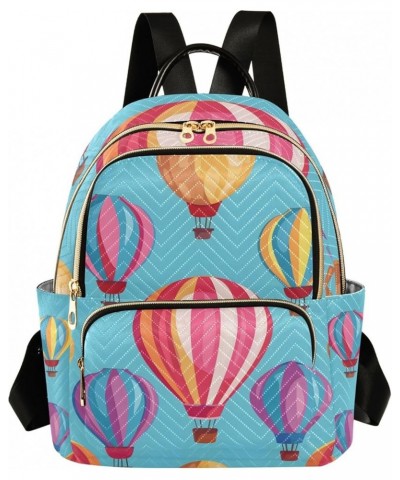 Small Backpack Purse for Women, Hot Air Balloon Travel Bag Casual Daypack Shoulder Bag Small $18.00 Backpacks