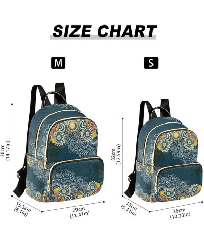 Mandala Graffi Ethnic Small Backpack Purse for Women Travel Bag Fashion Daypack Back Pack Shoulder Bag Multicolor Medium $15....