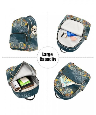 Mandala Graffi Ethnic Small Backpack Purse for Women Travel Bag Fashion Daypack Back Pack Shoulder Bag Multicolor Medium $15....