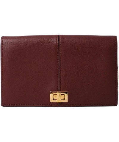 Peekaboo Brown Leather Zucca Chain Wallet Clutch Bag 8M0414 $475.15 Clutches