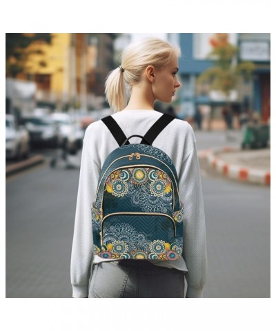 Mandala Graffi Ethnic Small Backpack Purse for Women Travel Bag Fashion Daypack Back Pack Shoulder Bag Multicolor Medium $15....