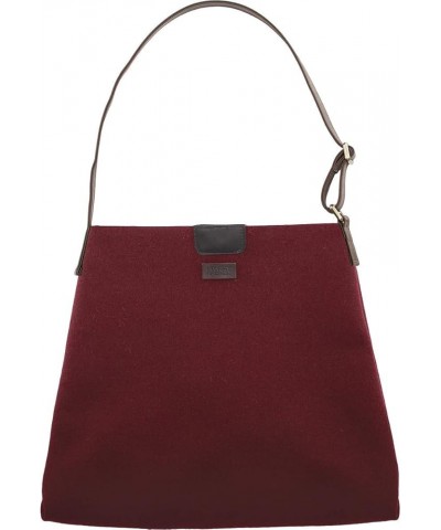 The Lodge Shoulder Bag - Travel Bag, Magnetic Closure, Adjustable Leather Strap, Purse Merlot $36.42 Shoulder Bags