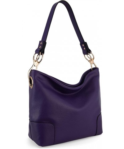 Hobo Bags for Women Top Handle Satchel Shoulder Purse Bucket Handbag Special-purple $11.75 Totes