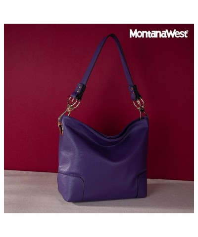 Hobo Bags for Women Top Handle Satchel Shoulder Purse Bucket Handbag Special-purple $11.75 Totes