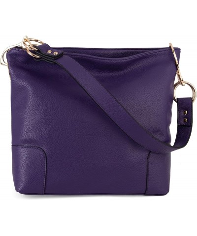 Hobo Bags for Women Top Handle Satchel Shoulder Purse Bucket Handbag Special-purple $11.75 Totes