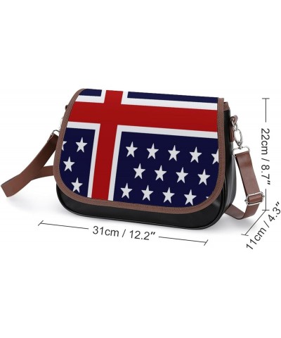 USA Nordic Flag Messenger Bag Casual Crossbody Shoulder Bags Lightweight Waterproof Fashion Purse for Women $16.81 Shoulder Bags