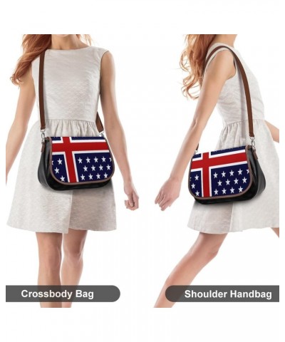 USA Nordic Flag Messenger Bag Casual Crossbody Shoulder Bags Lightweight Waterproof Fashion Purse for Women $16.81 Shoulder Bags