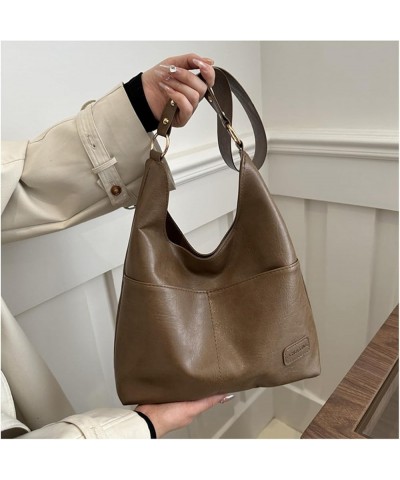 Large Womens PU Leather Handbags Purse Top-handle Bags Totes Satchel Shoulder Bag for Ladies (C) B $25.42 Totes