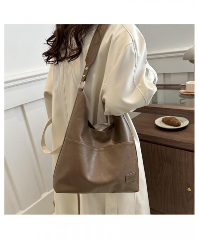 Large Womens PU Leather Handbags Purse Top-handle Bags Totes Satchel Shoulder Bag for Ladies (C) B $25.42 Totes