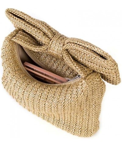 Straw Clutch Purses for Women Vintage Summer Straw Beach Bag Woven Purse Wicker Rattan Envelope Clutch for Wedding B Black $1...