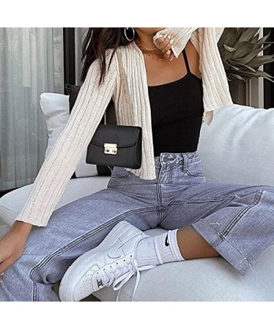 Women Small Crossbody Bag Designer Evening Bag Clutch Purse Handbag for Wedding/Prom/Party with Double Chain Strap Black $17....