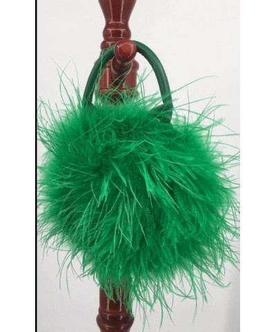 Ostrich Feather Purse for Women Evening Clutch Mini Purse for Wedding Party Prom Banquet Light Pink $26.50 Handbags