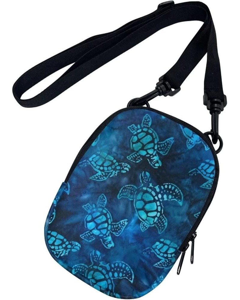 Small Crossbody Bag for Men Women Lightweight Zipper Messenger Bag Shoulder Sling Handbag Adjustable Strap Blue Turtle $10.63...