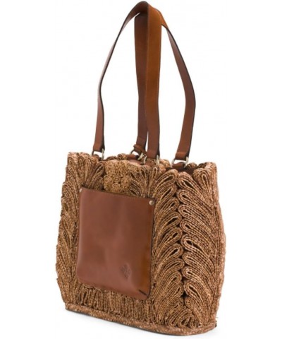 Straw Palmanova Large Handcrafted Tote With Leather $104.55 Shoulder Bags