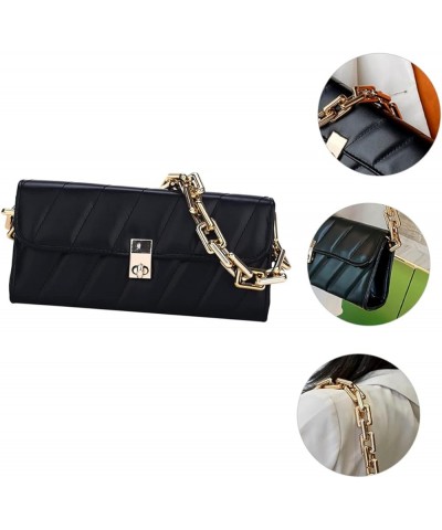 French underarm bag shoulder bag for women leather shoulder bag sash bags for women crossbody travel Black $12.90 Totes