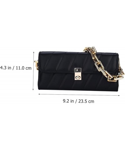 French underarm bag shoulder bag for women leather shoulder bag sash bags for women crossbody travel Black $12.90 Totes