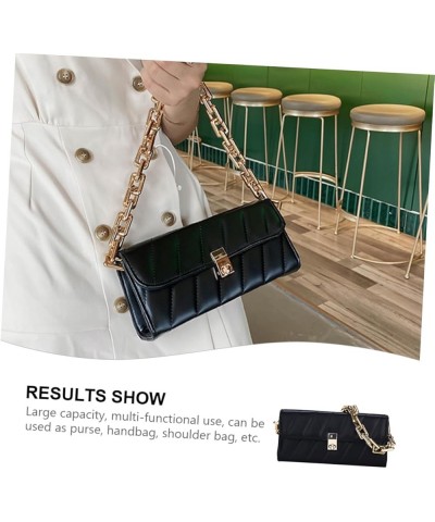 French underarm bag shoulder bag for women leather shoulder bag sash bags for women crossbody travel Black $12.90 Totes