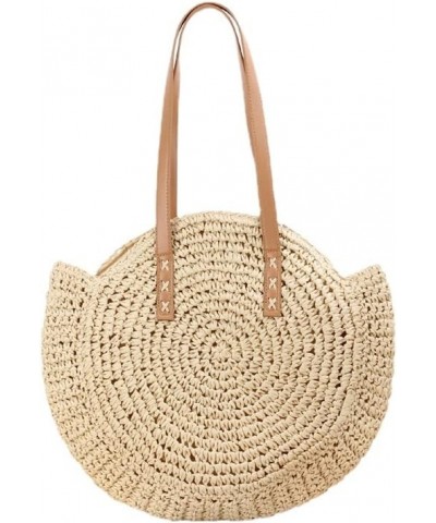 Straw Beach Bag for Women Summer Woven Tote Bag Rattan Handbag Shoulder Bag Hobo Bohemian Large Beige-a $22.03 Shoulder Bags