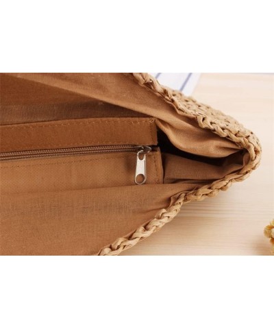 Straw Beach Bag for Women Summer Woven Tote Bag Rattan Handbag Shoulder Bag Hobo Bohemian Large Beige-a $22.03 Shoulder Bags