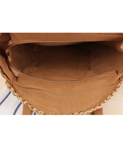 Straw Beach Bag for Women Summer Woven Tote Bag Rattan Handbag Shoulder Bag Hobo Bohemian Large Beige-a $22.03 Shoulder Bags