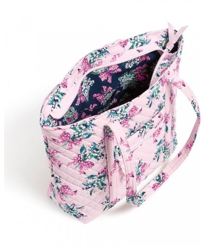 Verabradley Womens Cotton Small Vera Tote Bag Happiness Returns Pink - Recycled Cotton $62.40 Totes