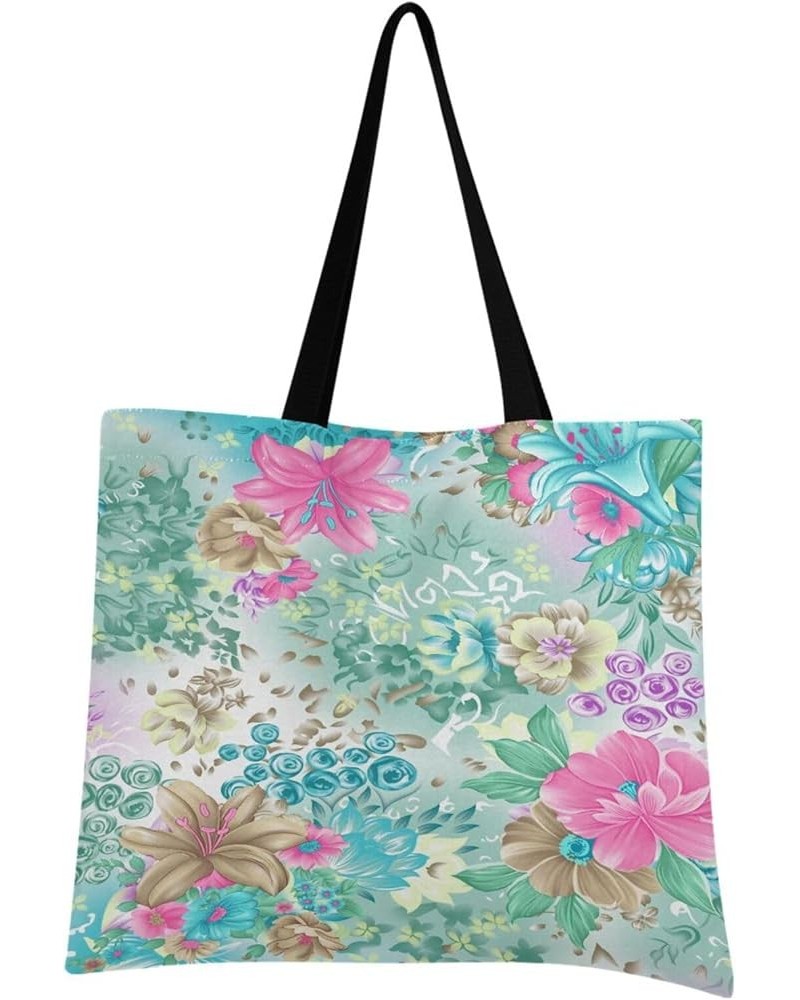 Canvas Tote Bag for Women with Pocket,Canvas Tote Purse Work Tote Bag Canvas Shopping Bag 18 $11.50 Totes