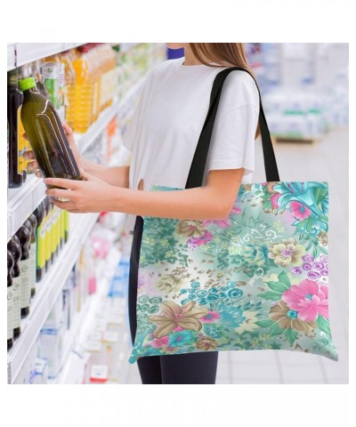 Canvas Tote Bag for Women with Pocket,Canvas Tote Purse Work Tote Bag Canvas Shopping Bag 18 $11.50 Totes