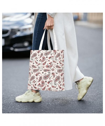 Paisley Single Shoulder Fashion Canvas Tote Shopping Bags Handbags For Men And Women Paisley43 $11.13 Totes