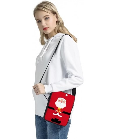 Christmas Sling Purse Women Men Casual Crossbody Bag Travel Shoulder Bag Santa Red $10.06 Satchels