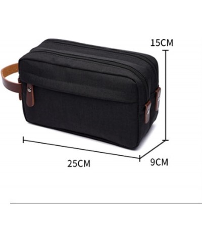 Men's Clutch Bag Men's Canvas Handbag Casual Clutch Bag (Color : Blue, Size : 25x9x15cm) 25x9x15cm Black $26.24 Wallets