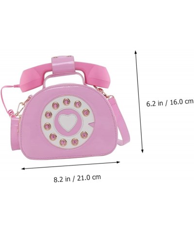 2 Pcs Telephone Diagonal Bag Lady Bags Jelly Miss Pinkx2pcs $14.43 Crossbody Bags